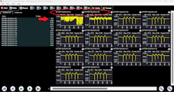 Figure 8 - This graphed data capture from a Snap-on scan tool demonstrates two faulted block sensor circuits. It’s a combination of the frequency of the signal changes, the amplitude, and the fact that it is occurring without significant load on the HV battery that provides insight into the nature of the fault. (Courtesy Dave Wagner) Figure 8 - This graphed data capture from a Snap-on scan tool demonstrates two faulted block sensor circuits. It’s a combination of the frequency of the signal changes, the amplitude, and the fact that it is occurring without significant load on the HV battery that provides insight into the nature of the fault. (Courtesy Dave Wagner)