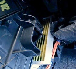 The cabin air filter is a familiar service item. Some Tesla vehicles are equipped with HEPA filters that will be located under the window cowling in the trunk area. The cabin air filter is a familiar service item. Some Tesla vehicles are equipped with HEPA filters that will be located under the window cowling in the trunk area.