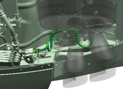 Example of exhaust actuator wiring harness. Example of exhaust actuator wiring harness.