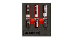 ARES 3-pc Spring Loaded Universal Joint Magnetic Spark Plug Socket Set, No. 11080