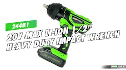 OEMTOOLS 24481 20V Max Li-Ion 1/2&apos; Heavy Duty Impact Wrench