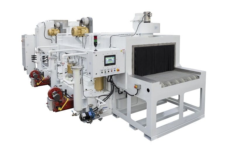Key components of the Renegade I-Series 4824 Pass-Through Multi-Stage Wash System include: 48&rdquo; W x 24&rdquo; H wash zone with 750 lbs. conveyor belt weight capacity; powerful gas immersion heat system; sump sweep with dual filtration wash cycle; power vent for rapid steam removal; 10&rdquo; PLC/HMI touch screen; and more.