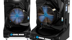 These coolers are the biggest in the Cool Boss lineup and can drop temperatures to 26 degrees Fahrenheit using up to 70% less energy than conventional air conditioning.