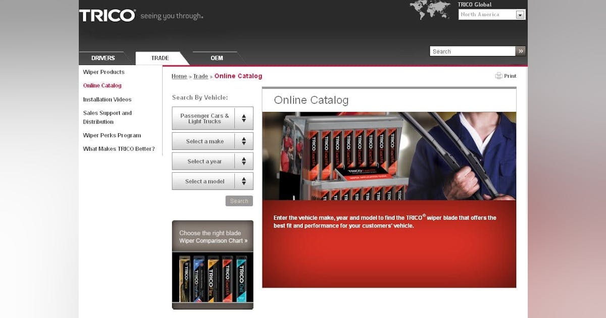 Online TRICO wiper blade catalog 20120518 Vehicle Service Pros