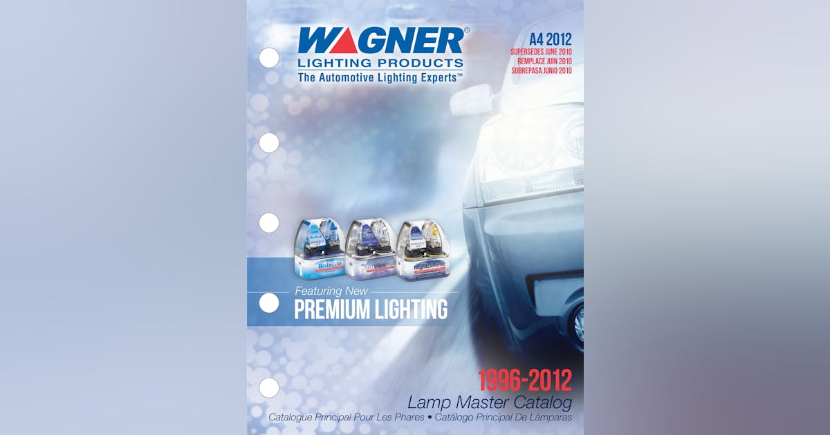 Wagner lighting catalog has premium headlamps 20121108 Vehicle