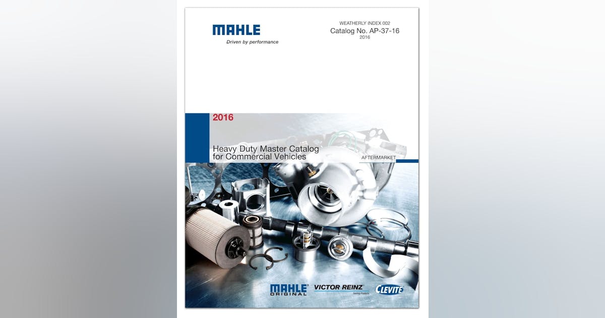 Mahle Releases 2016 Heavy Duty Catalog for Commercial Vehicles 2016