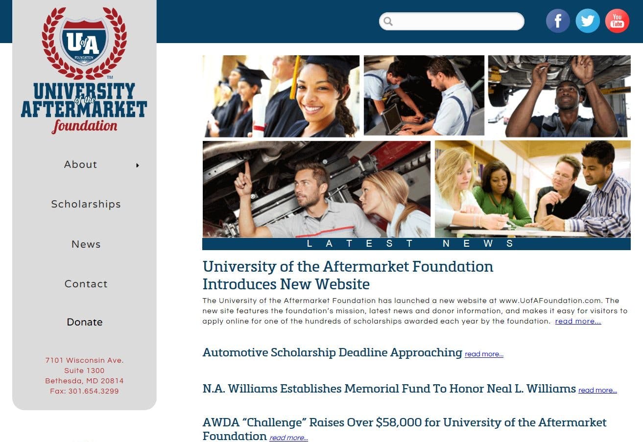 65b816ed393c73001eeabeaf Universityoftheaftermarketfoundationintroducesnewwebsite