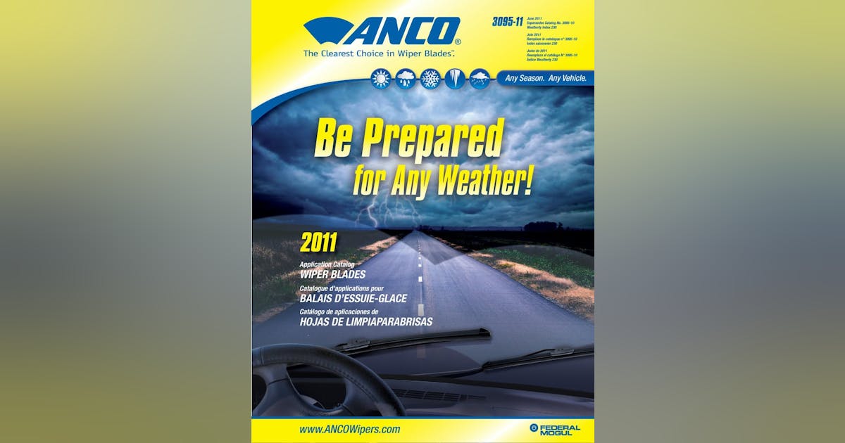ANCO wipers catalog highlights expanded line 20110816 Vehicle