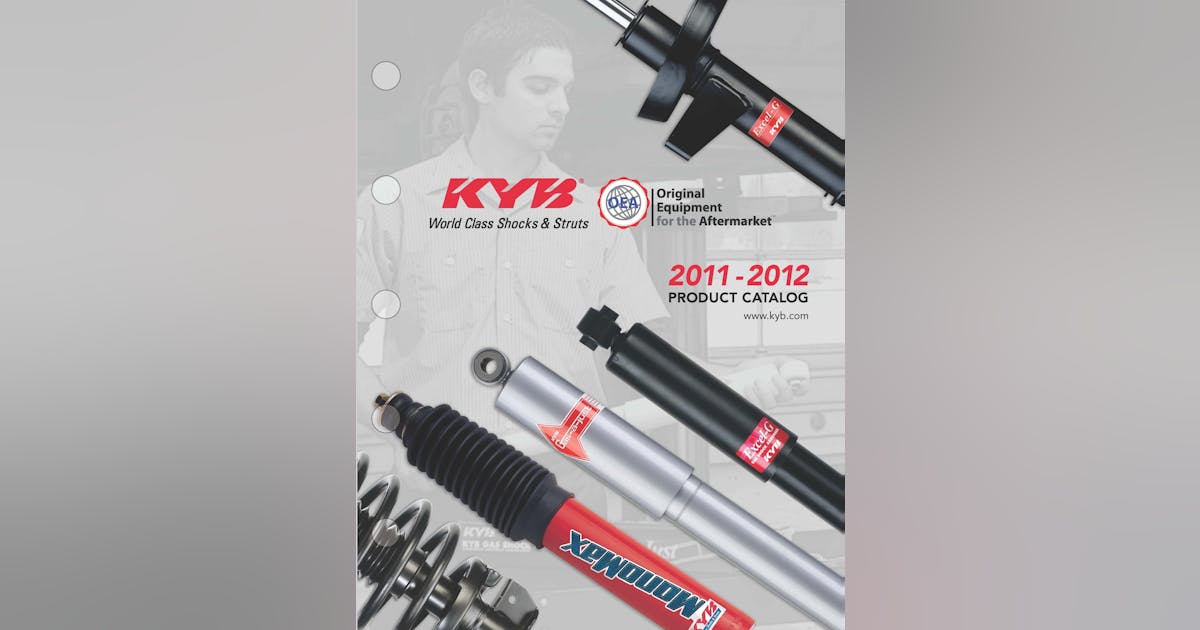 KYB America’s new ride control catalog features 2,800 items 201108