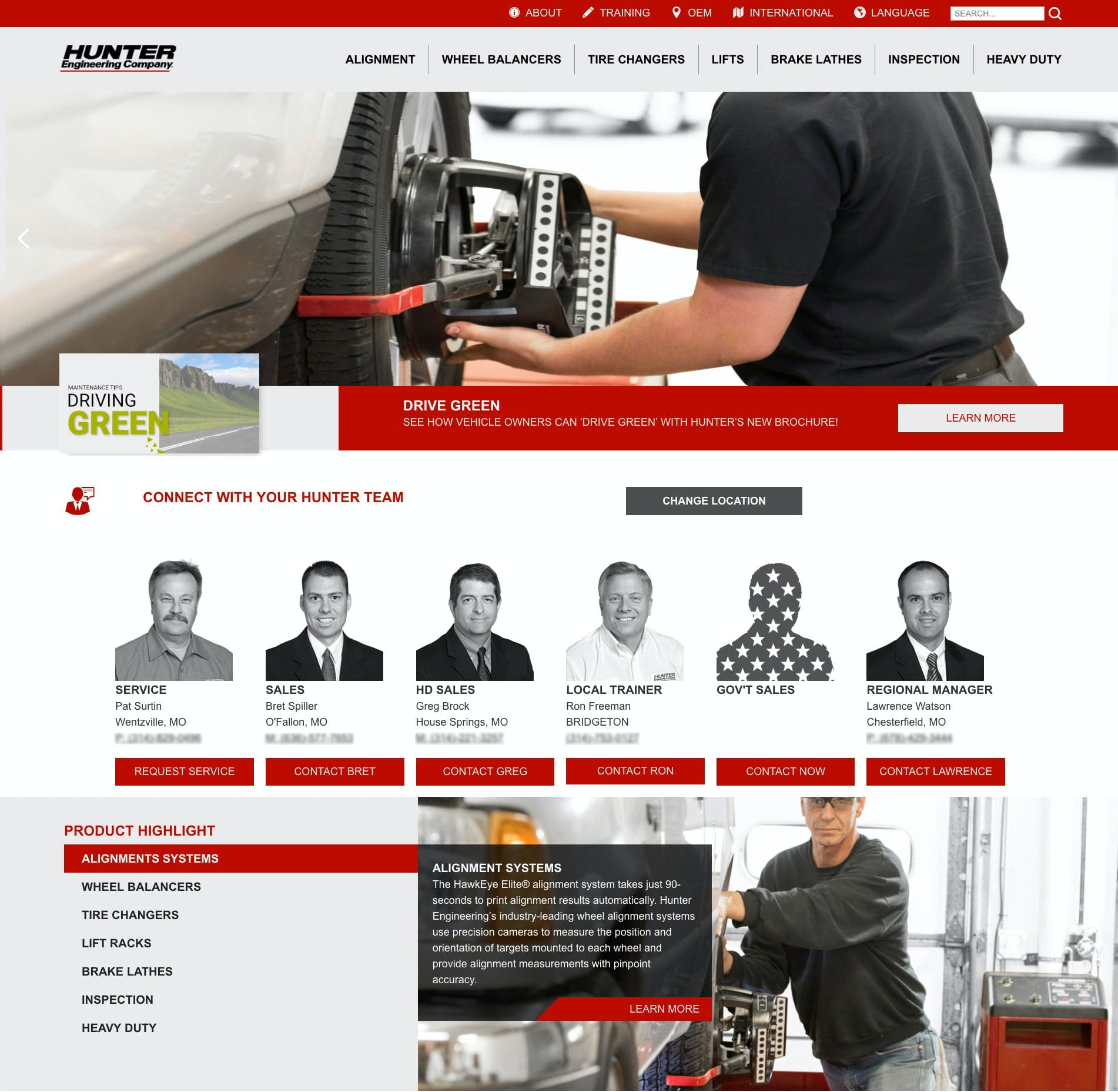 hunter-redesigns-website