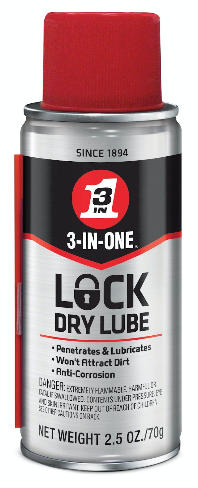 WD40 3InOne Lock Dry Lube loosens stuck locks 20150219 Vehicle Service Pros