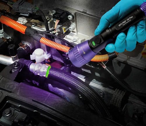 Tracer Products Offers UV Dye for Finding A/C Leaks in Electric