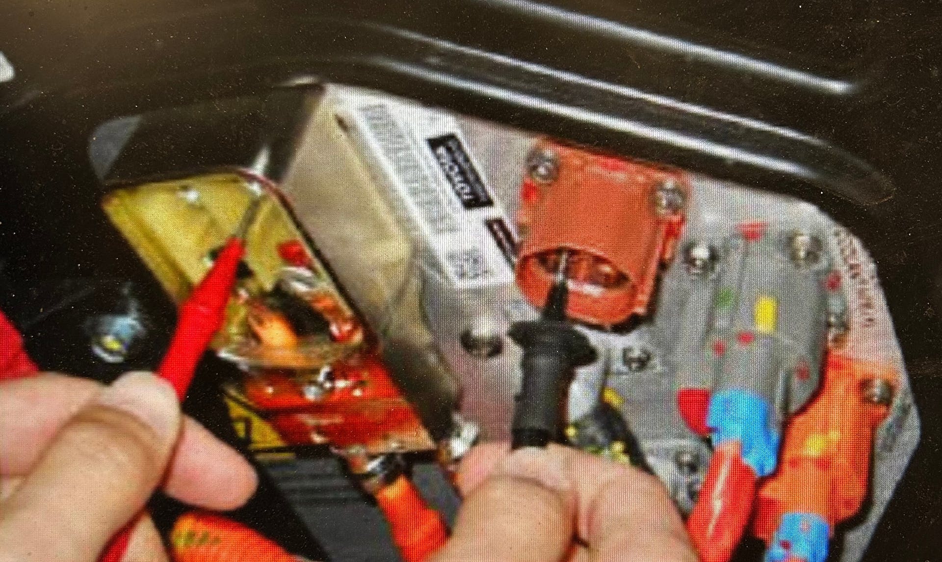 Checking resistance of the DC/DC converter.