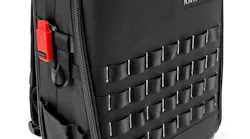 The Modular X18 Backpack can carry up to 33 pounds and features 21 retaining loops, 37 pockets and a removable tool board to help customize packing the supplies.