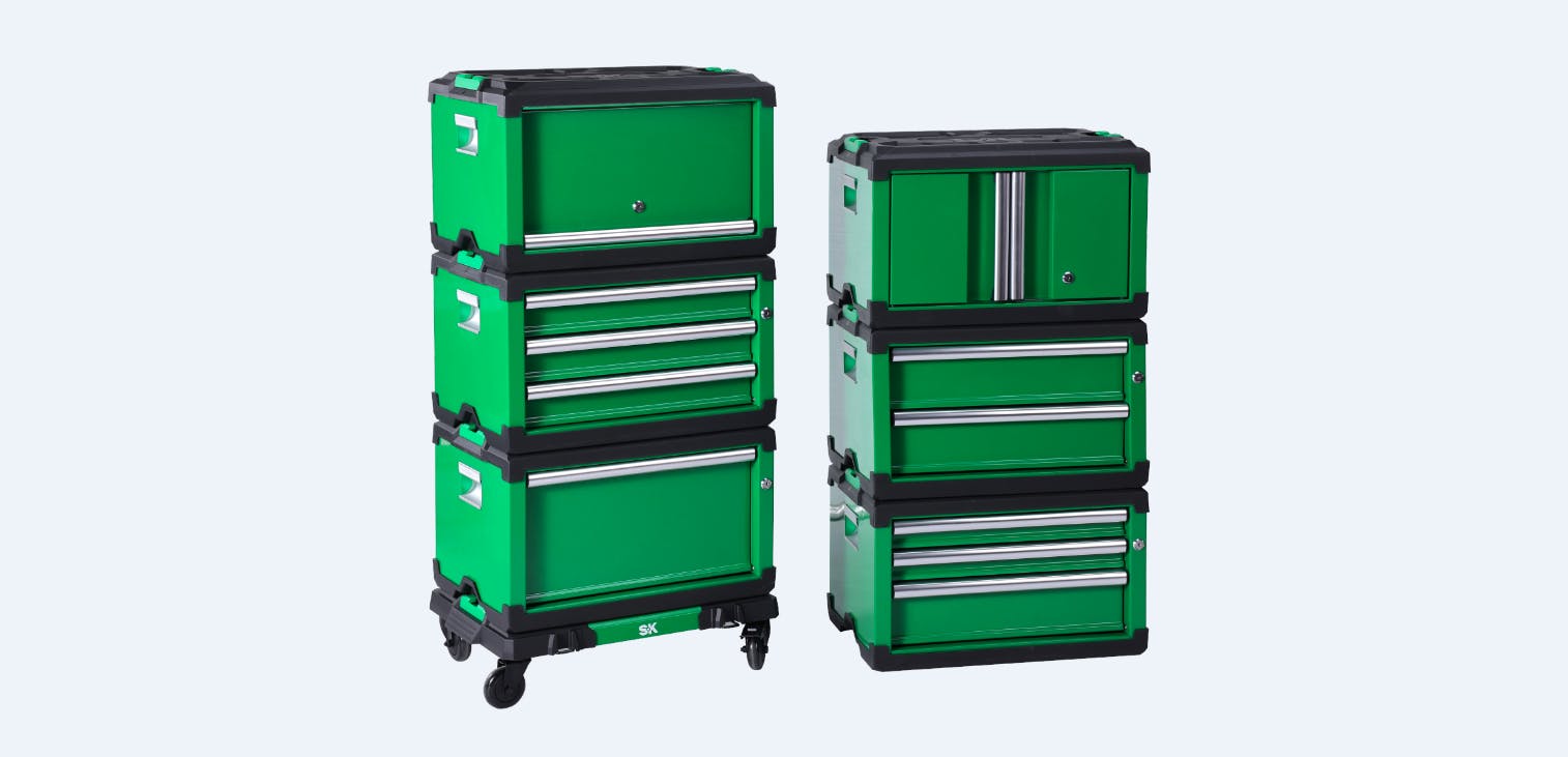 SK Tools Unveils Stackable Tool Box Vehicle Service Pros