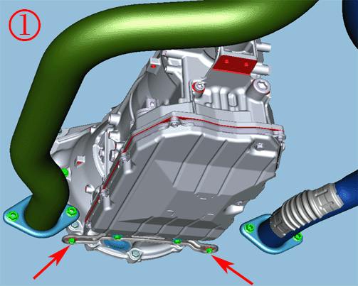Check the nut tightness where the exhaust connects to the bracket.
