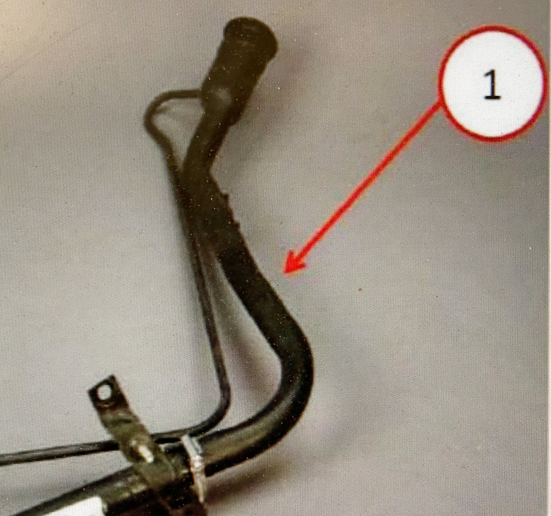 Fuel filler neck.