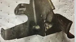 Example of a cracked bracket.