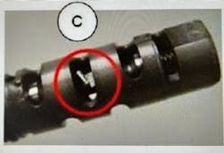 Measuring the resistance between OCV power and signal terminals. Measuring the resistance between OCV power and signal terminals.