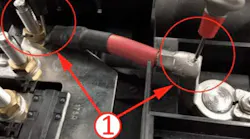 Perform loaded voltage drop tests.