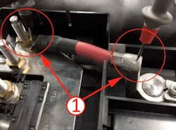 Perform loaded voltage drop tests. Perform loaded voltage drop tests.