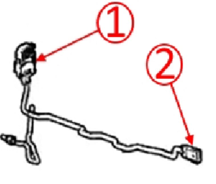 Example of the X105 connector harness.