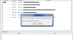 If the Same Calibration/Software warning is noted on the SPS screen, select OK and follow the screen instructions.