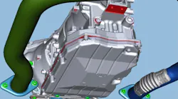 Example of nut locations on manual transmission.