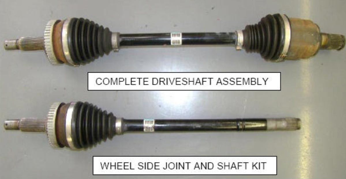 Hyundai offers shaft kits if a complete assembly replacement is not required.