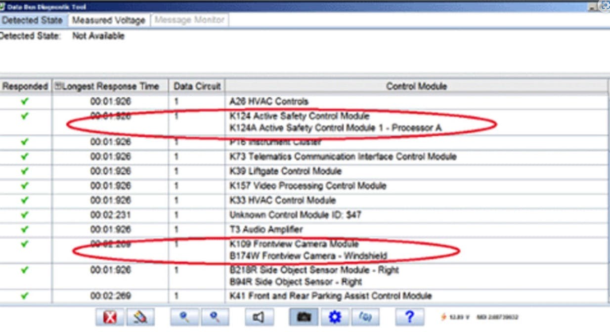 Select 'detected state' and select DLC terminal 1.