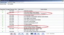 Select 'detected state' and select DLC terminal 1. Select 'detected state' and select DLC terminal 1.