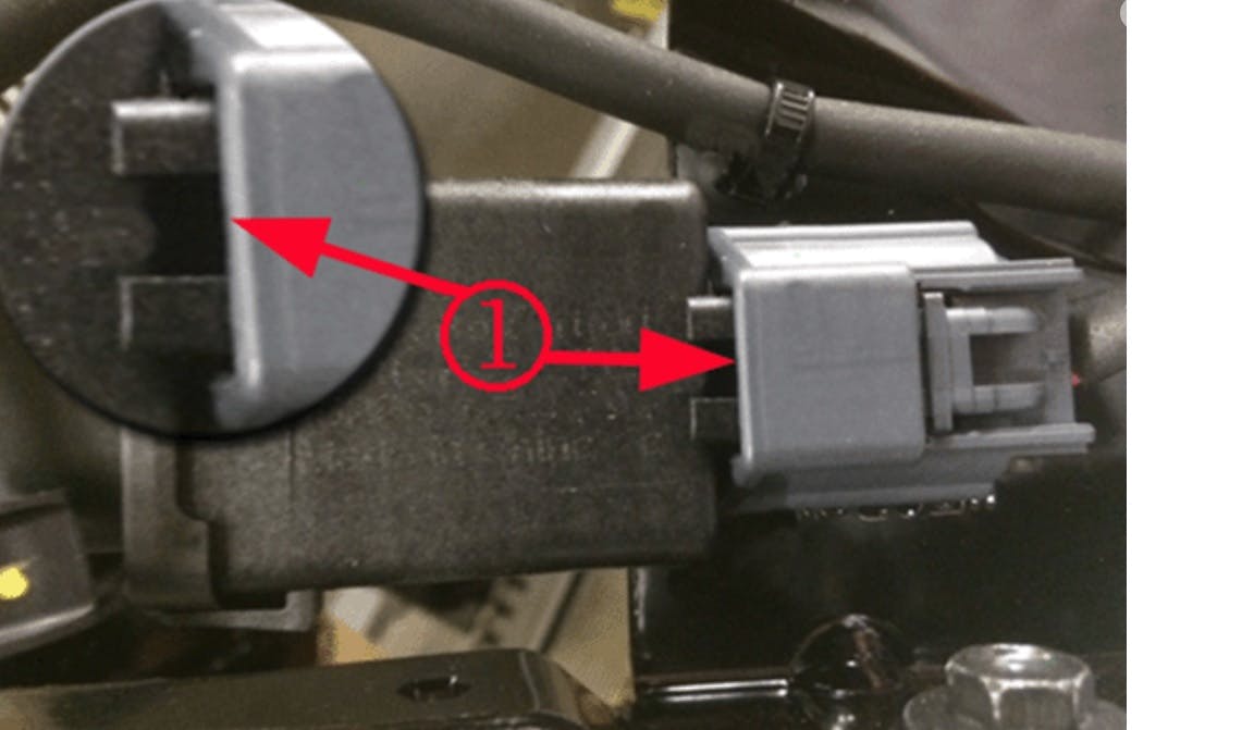 Example of KR14 connector fully seated.