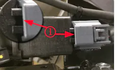 Example of KR14 connector fully seated.