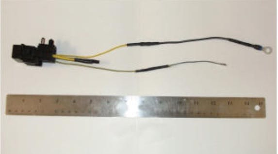 Relay gray/yellow wire and pin terminal. The yellow/green and gray/blue wires are not used.