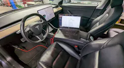 A laptop, cable and Tesla web access add up to: a scan tool.