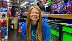 Hunter Castaneda, Cornwell Quality Tools distributor, had no intention of selling tools at first but she&apos;s now glad to be in the business.