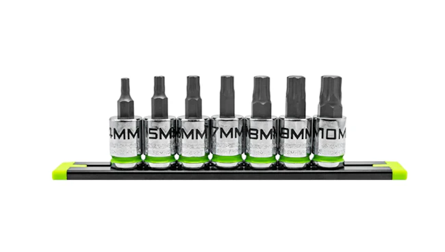 7-pc 3/8'' Drive Short Metric RPT Hex Driver Set, No. GE7BSMHSRPT