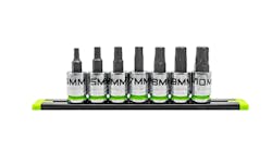 7-pc 3/8'' Drive Short Metric RPT Hex Driver Set, No. GE7BSMHSRPT 7-pc 3/8'' Drive Short Metric RPT Hex Driver Set, No. GE7BSMHSRPT