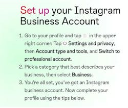 Instagram set up Instagram set up