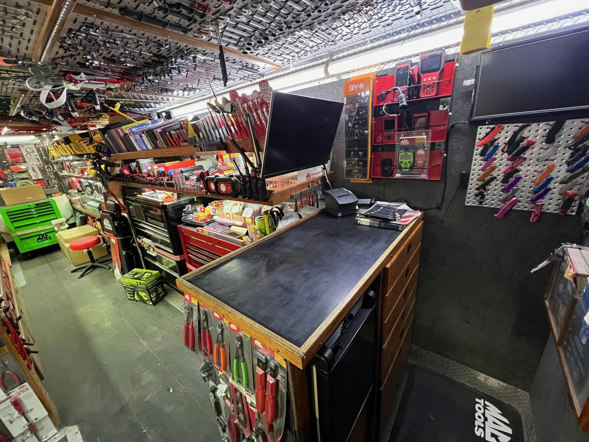 Effertz enjoys the large monitor in her desk space that she uses in place of her small laptop screen. She notes that it 'works so much better' for her.