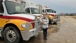 Effertz's truck is a 24' wide body 2015 Freightliner from DNJ. Effertz's truck is a 24' wide body 2015 Freightliner from DNJ.