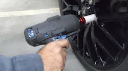 Figure 1 – The Matco Tools impact wrench being used along with the Sunex Custom Wheels Socket.