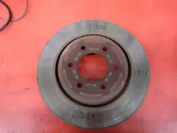 Figure 4 – This shows a rotor that we measured to determine runout before machining.