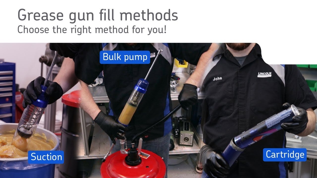 Handheld Grease gun filling methods