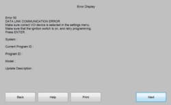If you see an error display, check that you are using the correct tool (MCVI or DST-i) with the i-HDS. If you see an error display, check that you are using the correct tool (MCVI or DST-i) with the i-HDS.