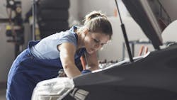Female automotive technician Female automotive technician
