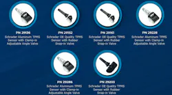 Schrader releases 6 new OE replacement TPMS sensors