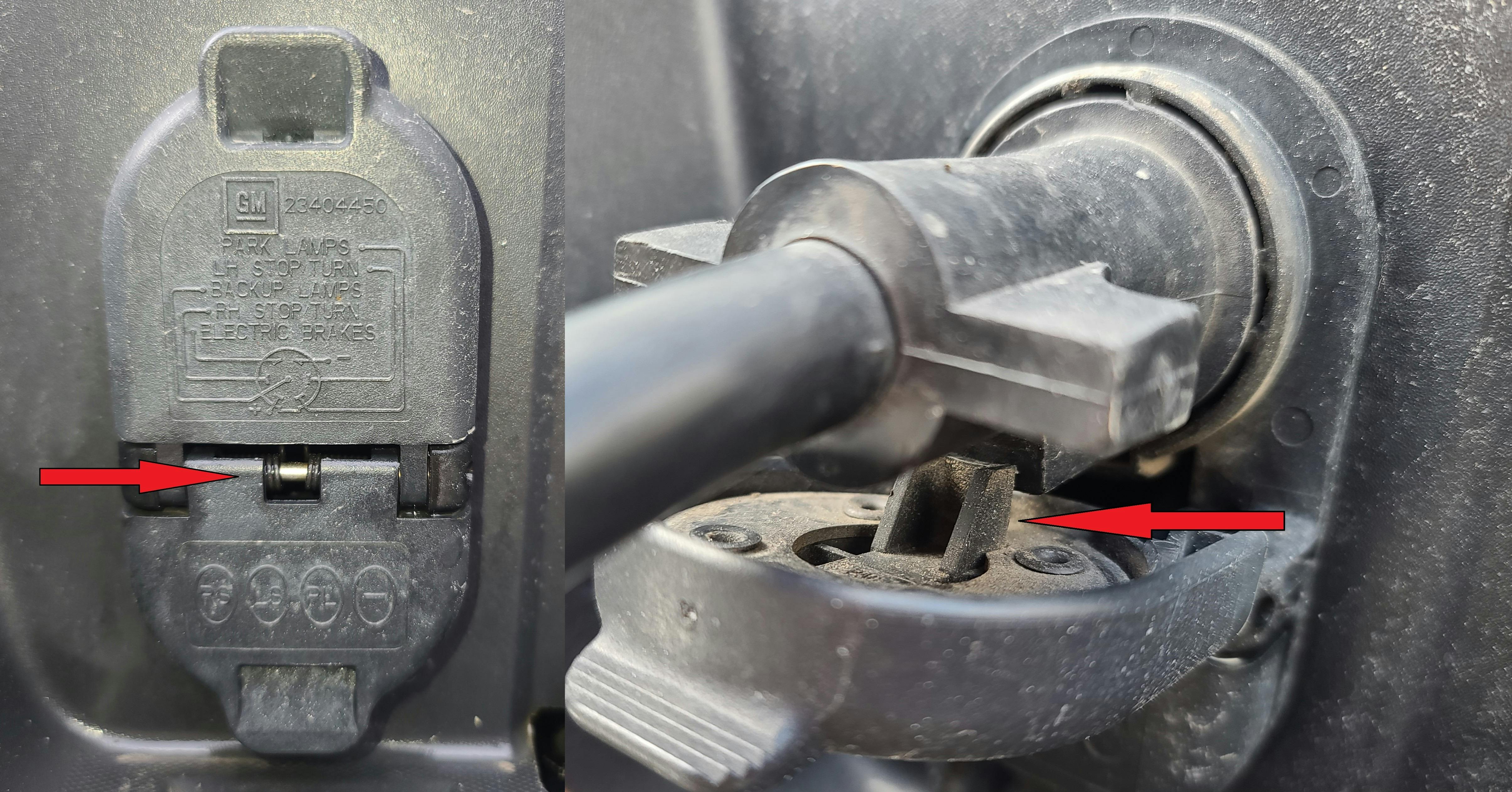 GM has had some issues with the truck&rsquo;s seven-way connector door spring and cable security tab, which can lead to a loose trailer seven-way plug and possibly cause the &ldquo;Check Trailer Wiring&rdquo; warning message. New revised parts are available to fix the issue.