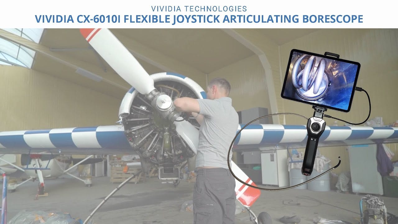 Vividia CX-6010i iPhone iPad Android Joystick Articulating Borescope 6mm 0