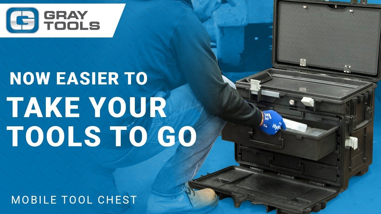 Gray Tools Mobile Tool Chest With Drawers